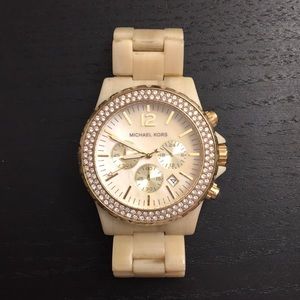 MICHAEL KORS watch - horn with rhinestones